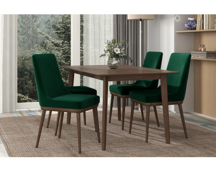 Ashcroft Kate Velvet Dining Chair (Set Of 2) - Green