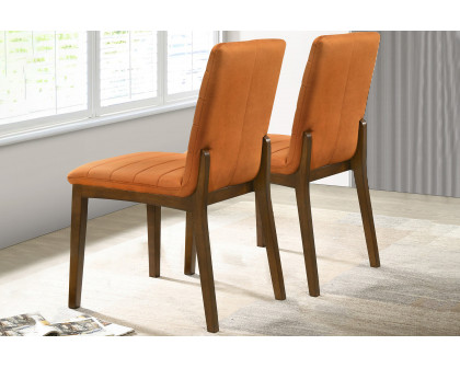 Ashcroft Ines Velvet Dining Chair (Set Of 2) - Burnt Orange