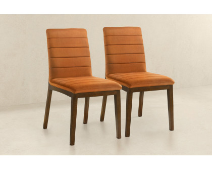 Ashcroft Ines Velvet Dining Chair (Set Of 2) - Burnt Orange