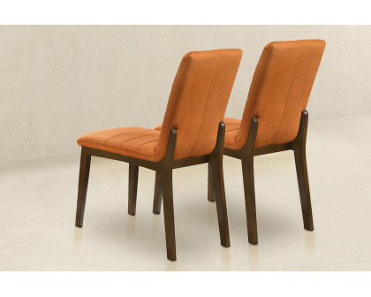 Ashcroft Ines Velvet Dining Chair (Set Of 2) - Burnt Orange