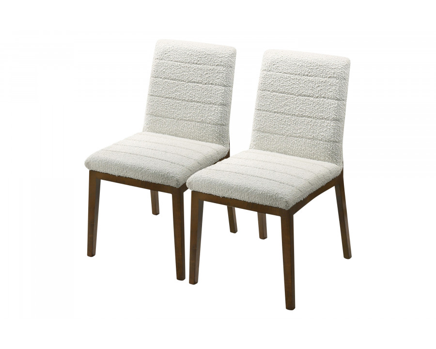 Ashcroft Ines Boucle Dining Chair (Set Of 2) - White