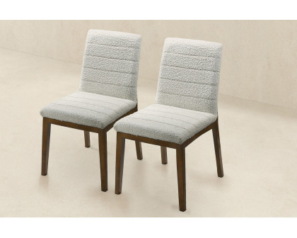 Ashcroft Ines Boucle Dining Chair (Set Of 2) - White