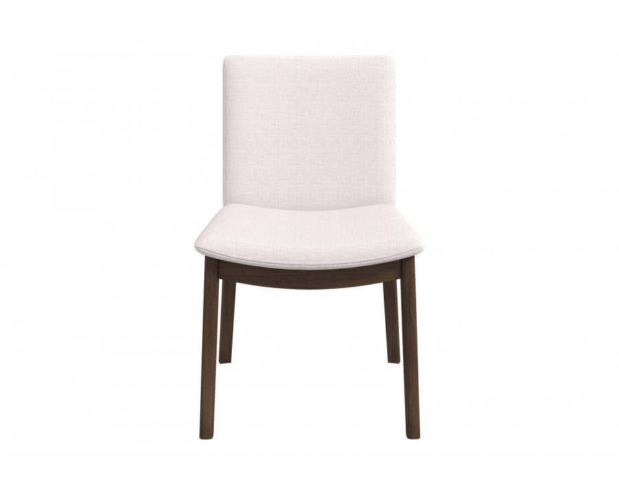 Ashcroft Laura Linen Upholstered Solid Wood Dining Chair (Set Of 2) - Beige