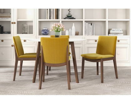 Ashcroft Laura Velvet Upholstered Solid Wood Dining Chair (Set Of 2) - Gold