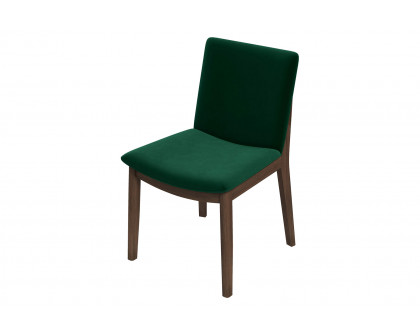 Ashcroft Laura Velvet Upholstered Solid Wood Dining Chair (Set Of 2) - Green