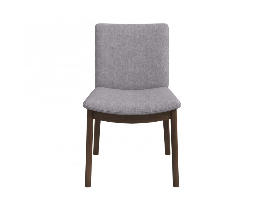 Ashcroft Laura Linen Upholstered Solid Wood Dining Chair (Set Of 2) - Light Gray