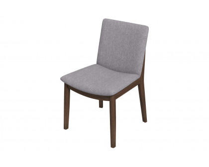 Ashcroft Laura Linen Upholstered Solid Wood Dining Chair (Set Of 2) - Light Gray