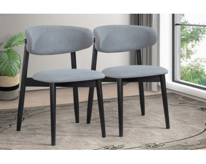 Ashcroft Korbin Fabric Dining Chair (Set of 2) - Gray