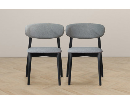 Ashcroft Korbin Fabric Dining Chair (Set of 2) - Gray