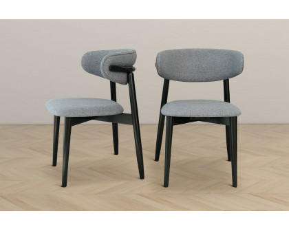 Ashcroft Korbin Fabric Dining Chair (Set of 2) - Gray