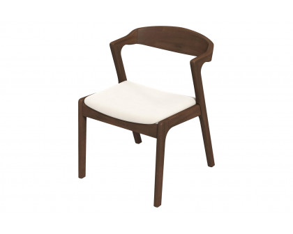 Ashcroft Dakota Velvet Upholstered Solid Wood Dining Chair (Set Of 2) - Cream