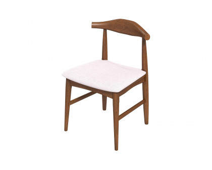 Ashcroft Damian Mid-Century Solid Wood Dining Chair - Beige