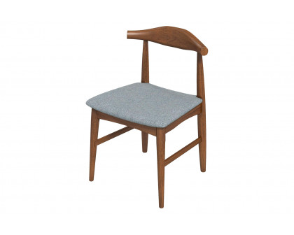 Ashcroft Damian Mid-Century Solid Wood Dining Chair - Gray