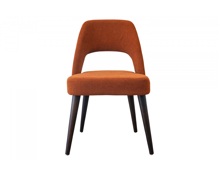 Ashcroft Juliana Mid-Century Modern Fabric Dining Chair (Set Of 2) - Burnt Orange