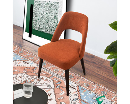 Ashcroft Juliana Mid-Century Modern Fabric Dining Chair (Set Of 2) - Burnt Orange