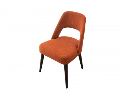 Ashcroft Juliana Mid-Century Modern Fabric Dining Chair (Set Of 2) - Burnt Orange