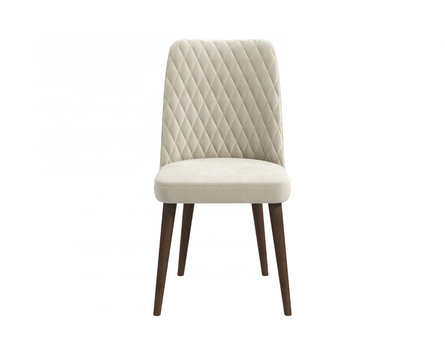 Ashcroft Katie Velvet Dining Chair (Set Of 2) - Beige