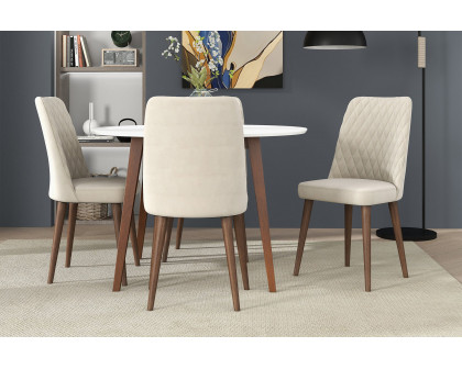 Ashcroft Katie Velvet Dining Chair (Set Of 2) - Beige