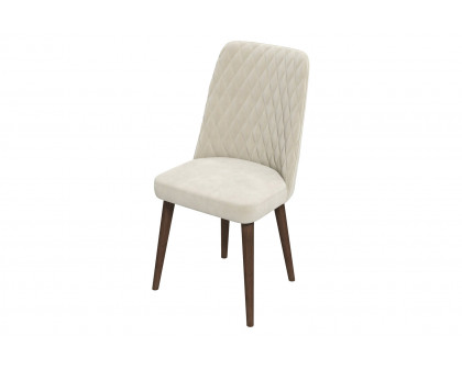 Ashcroft Katie Velvet Dining Chair (Set Of 2) - Beige