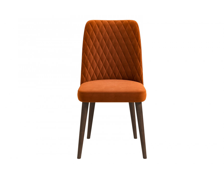 Ashcroft Katie Velvet Dining Chair (Set Of 2) - Burnt Orange