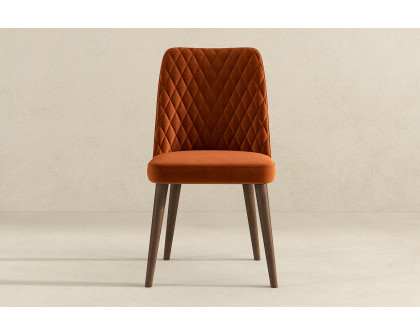 Ashcroft Katie Velvet Dining Chair (Set Of 2) - Burnt Orange