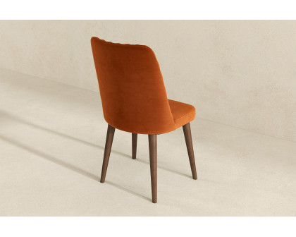 Ashcroft Katie Velvet Dining Chair (Set Of 2) - Burnt Orange