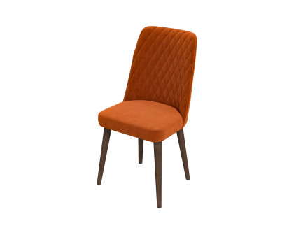 Ashcroft Katie Velvet Dining Chair (Set Of 2) - Burnt Orange