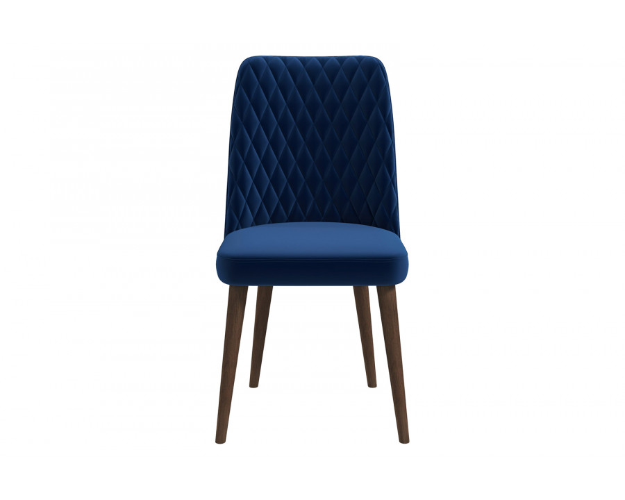 Ashcroft Katie Velvet Dining Chair (Set Of 2) - Navy Blue