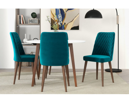 Ashcroft - Katie Velvet Dining Chair (Set Of 2)