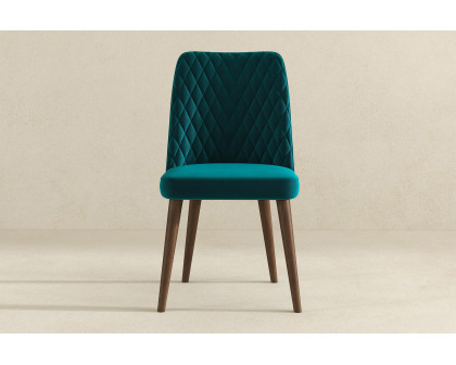 Ashcroft Katie Velvet Dining Chair (Set Of 2) - Teal