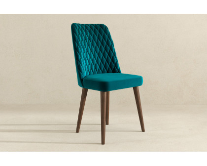 Ashcroft Katie Velvet Dining Chair (Set Of 2) - Teal