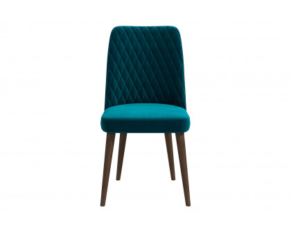 Ashcroft Katie Velvet Dining Chair (Set Of 2) - Teal