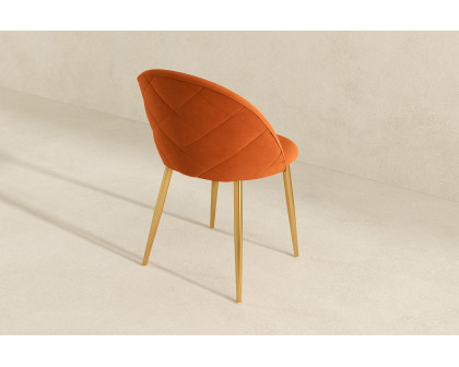 Ashcroft Marion Mid-Century Modern Dining Chair (Set Of 2) - Orange