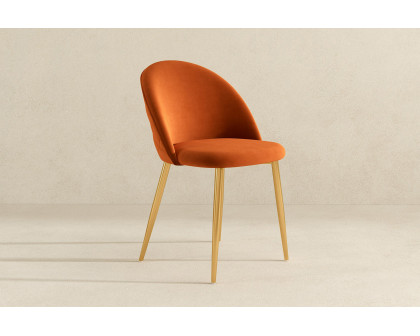 Ashcroft Marion Mid-Century Modern Dining Chair (Set Of 2) - Orange