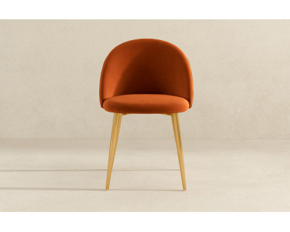 Ashcroft Marion Mid-Century Modern Dining Chair (Set Of 2) - Orange