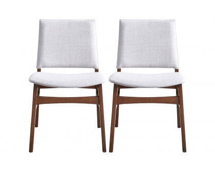 Ashcroft Gusto Fabric Dining Chair (Set Of 2) - Light Gray