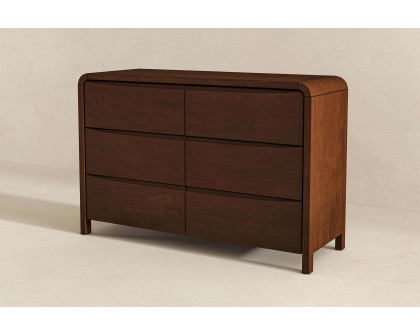 Ashcroft - Lionel Mid-Century Modern Solid Wood Dresser with 6 Drawers