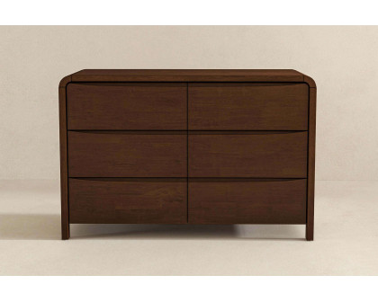 Ashcroft - Lionel Mid-Century Modern Solid Wood Dresser with 6 Drawers