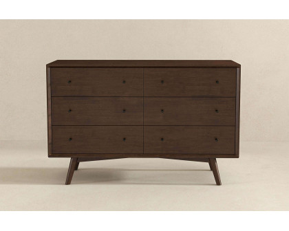 Ashcroft Mid-Century Modern Dresser with 6 Drawer - Walnut