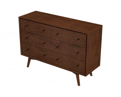 Ashcroft Mid-Century Modern Dresser with 6 Drawer - Walnut