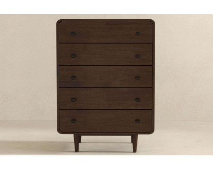 Ashcroft Alexa Mid-Century Modern Dresser with 5 Drawers - Brown