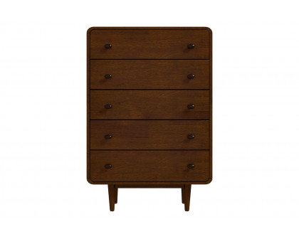 Ashcroft Alexa Mid-Century Modern Dresser with 5 Drawers - Brown