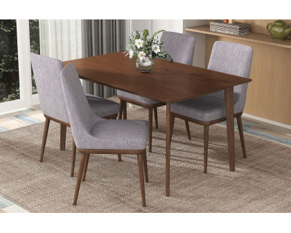 Ashcroft 47" Carlos Solid Wood Dining Table - Brown