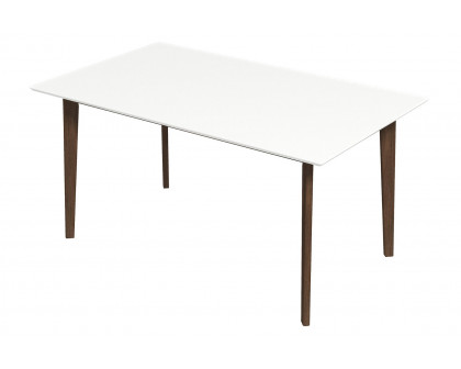 Ashcroft 59" Carlos Solid Wood Dining Table - White