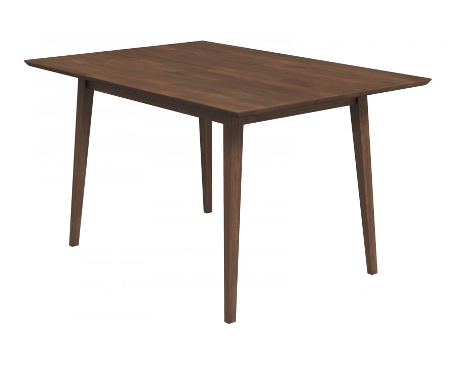 Ashcroft Mary Modern Style Solid Wood Rectangular Dining Kitchen Table - Walnut, 47"