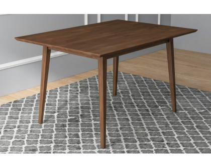 Ashcroft Mary Modern Style Solid Wood Rectangular Dining Kitchen Table - Walnut, 47"