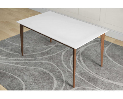 Ashcroft - Lindsey Solid Wood White Top Dining Table