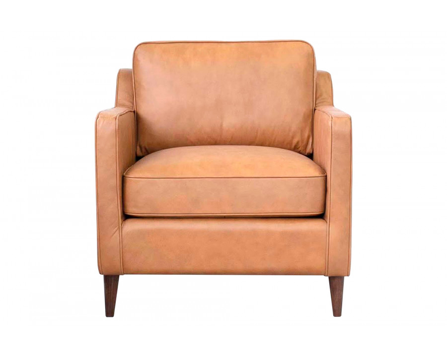 Ashcroft - Cooper Leather Lounge Chair in Tan