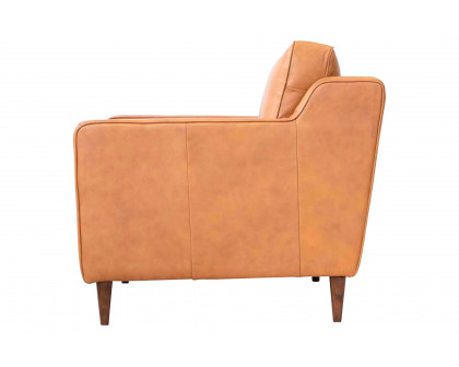 Ashcroft™ Cooper Leather Lounge Chair - Tan