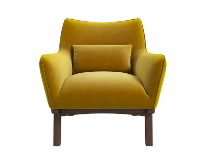 Ashcroft™ Brayden Mid-Century Modern Velvet Armchair - Gold